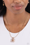 Paparazzi Smiley Season - Gold Necklace