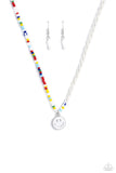 Paparazzi Smiling Showdown - White Smiley Necklace