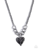 Paparazzi Smitten Scope- Black Necklace
