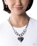 Paparazzi Smitten Scope- Black Necklace
