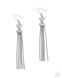 Paparazzi Smitten Sequence- Silver Earrings