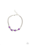 Paparazzi Smitten Sweethearts - Purple Hearts Bracelet