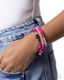Paparazzi Smooth Scope- Pink Bracelet