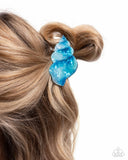 Paparazzi Smooth Seashell- Blue Hair Accessory