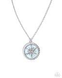 Paparazzi Snowflake Story- Blue Necklace