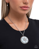 Paparazzi Snowflake Story- Blue Necklace