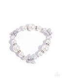 Paparazzi Soaring Sheen- White Bracelet