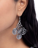 Paparazzi Soaring Skill- Silver Earrings