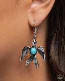 Paparazzi Soaring Stones- Blue Earrings