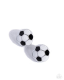 Paparazzi Soccer Symmetry- Black Earrings