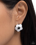 Paparazzi Soccer Symmetry- Black Earrings