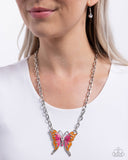 Paparazzi Soft Landing- Orange Necklace