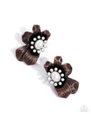 Paparazzi Sonata Shimmer - Copper Earrings