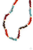 Paparazzi Soothing Stones - Red Stone Necklace