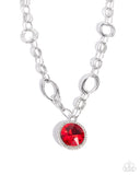 Paparazzi Sophisticated Statement- Red Necklace