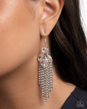 Paparazzi Sound Shimmer - White Earrings