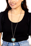 Paparazzi Southwestern Sentiment - Blue Heart Necklace