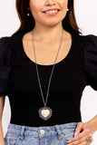 Paparazzi Southwestern Sentiment - White Heart Stone Necklace