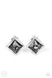 Paparazzi Sparkle Squared - Silver Clip-Ons