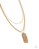 Paparazzi Spellbound Story- Gold Necklace