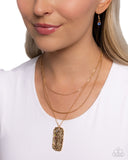 Paparazzi Spellbound Story- Gold Necklace