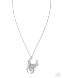 Paparazzi Spider Story- White Necklace