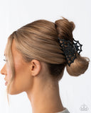 Paparazzi Spiderweb Season- Black Hair Clip