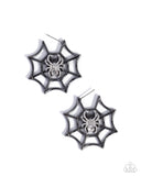 Paparazzi Spiderweb Showcase- Black Earrings