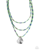 Paparazzi Spiral Safari - Green Necklace