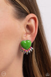 Paparazzi Spring Story - Green Clip-on Earrings