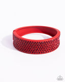 Paparazzi Sprinkling Studs- Red Bracelet