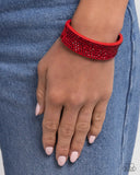 Paparazzi Sprinkling Studs- Red Bracelet