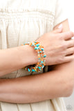 Paparazzi  Stacking Stones - Orange Coil Bracelet