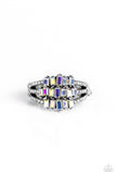 Paparazzi Stacking Up - White Iridescent Ring
