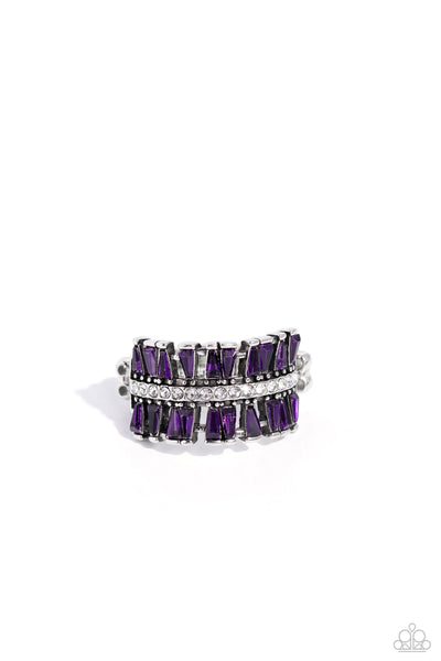 Paparazzi Staggering Stacks - Purple