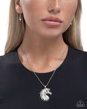 Paparazzi Stallion Swing- White Necklace
