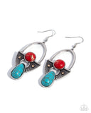 Paparazzi Standout Stones- Red Earrings