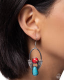 Paparazzi Standout Stones- Red Earrings