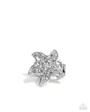 Paparazzi Starfish Scope- White Ring