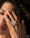 Paparazzi Starfish Scope- Rose Gold Ring