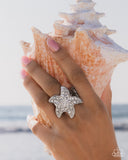 Paparazzi Starfish Scope- White Ring