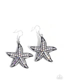 Paparazzi Starfish Spectacle- White Earrings