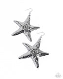 Paparazzi Stark Stars- Silver Earrings