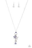 Paparazzi Starry Statutes - Blue Star Necklace