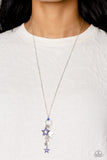 Paparazzi Starry Statutes - Blue Star Necklace