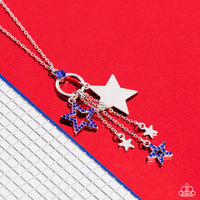 Paparazzi Starry Statutes - Blue Star Necklace