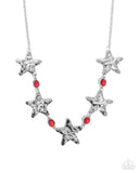 Paparazzi Stellar Santa Fe- Red Necklace