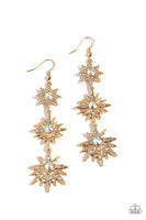 Paparazzi Stellar Series - Gold Earrings