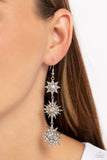 Paparazzi Stellar Series - White Iridescent Earrings
