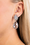 Paparazzi Stellar Shooting Star - Multi Iridescent Teardrop Earrings